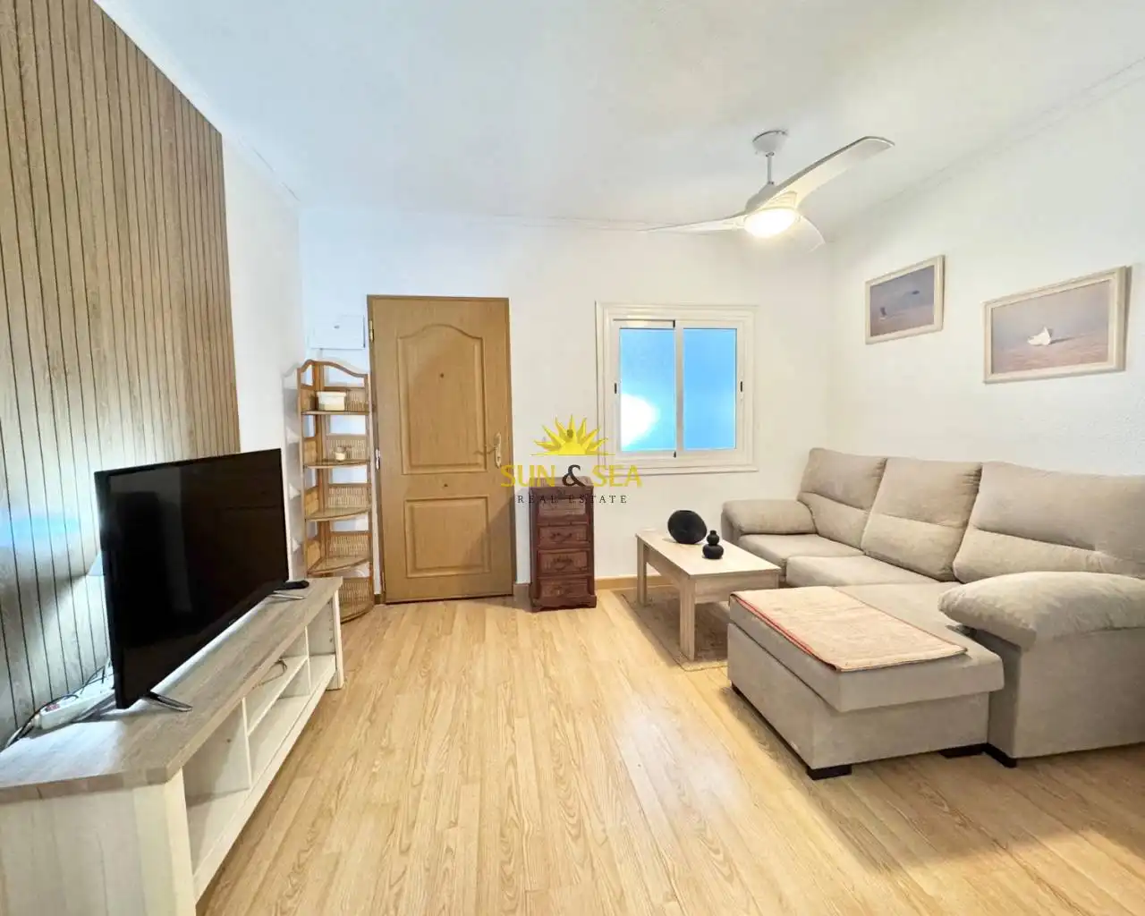 Living room of Apartments for sale in Santa Pola  with Heating, Parquet flooring and Terrace