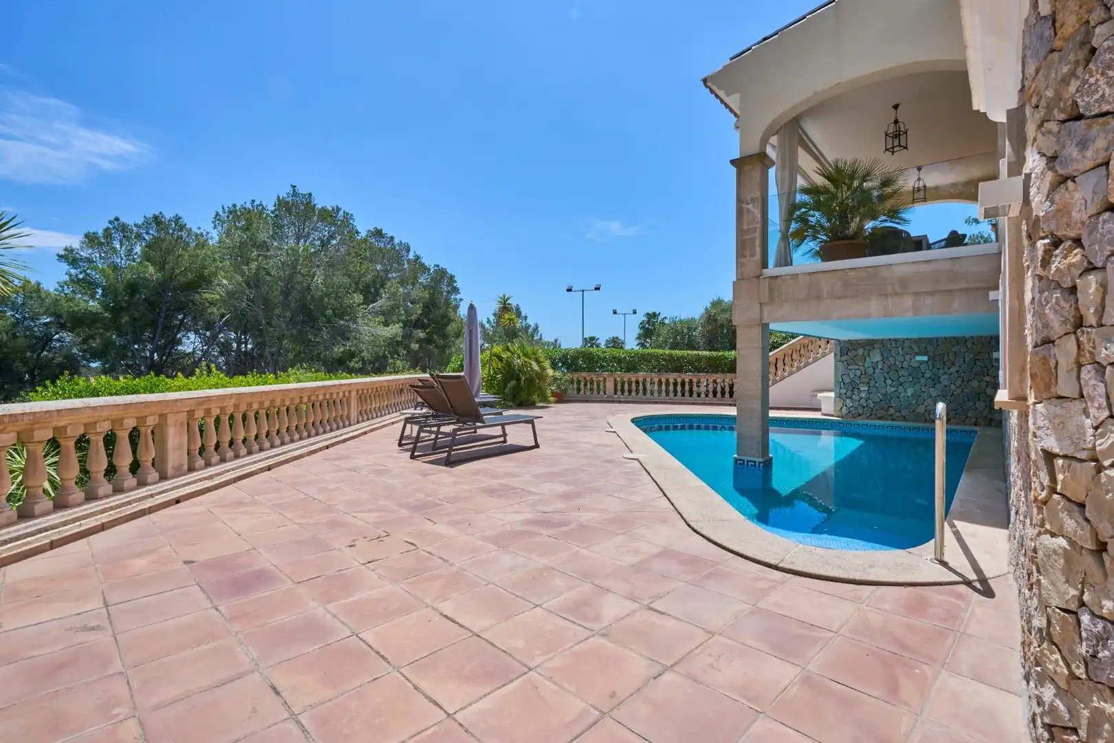 Piscina de Casa o xalet en venda en  Palma de Mallorca amb Aire condicionat, Jardí privat i Parquet