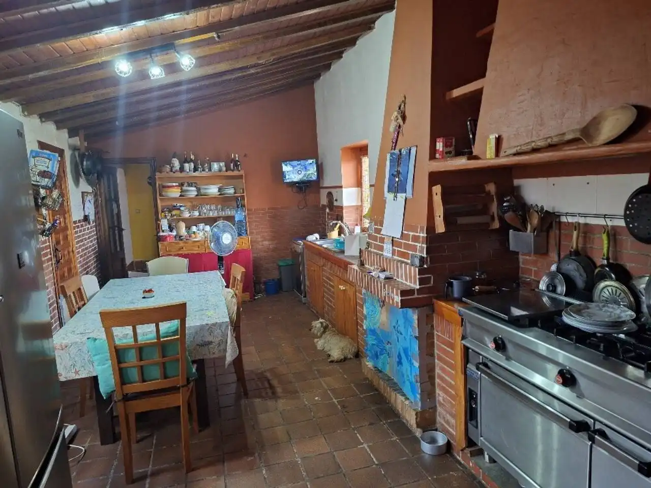 Cuina de Casa o xalet en venda en Cartagena amb Jardí privat