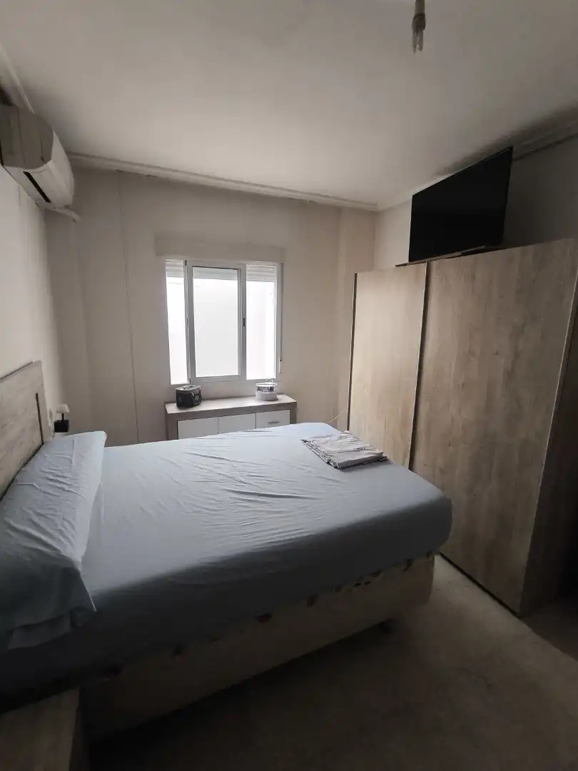 Bedroom of Flat for sale in Mengíbar  with Air Conditioner, Furnished and Balcony
