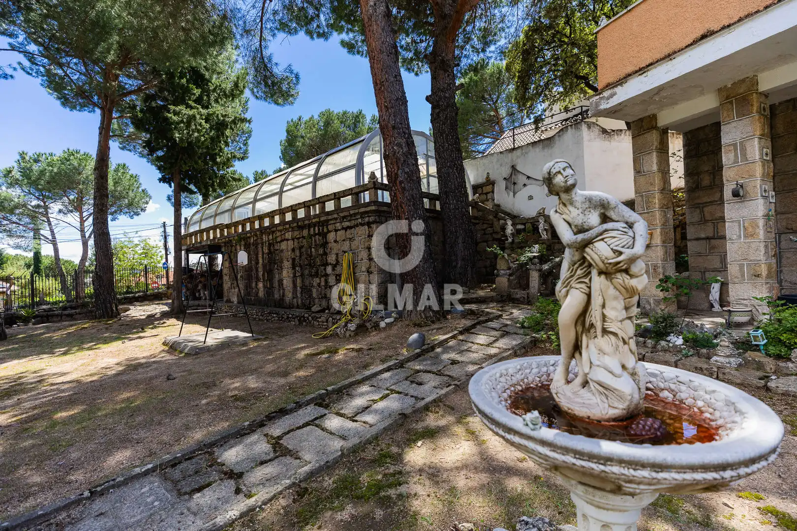 Garden of Houses for sale in Manzanares El Real  with Heating, Private garden and Swimming Pool