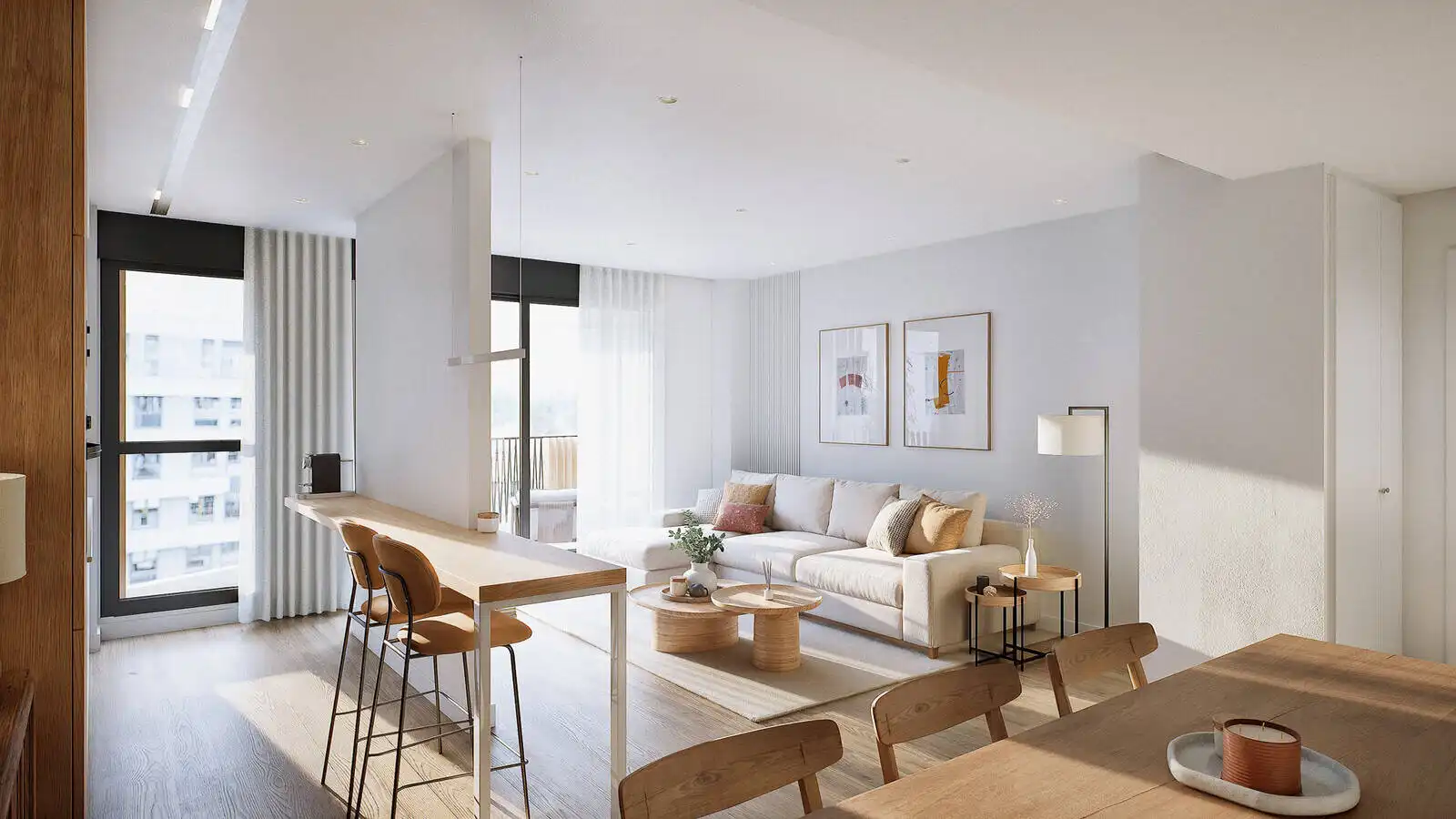 Wohnzimmer von Wohnungen zum Verkauf in Málaga mit Klimaanlage, Terrasse und Abstellraum