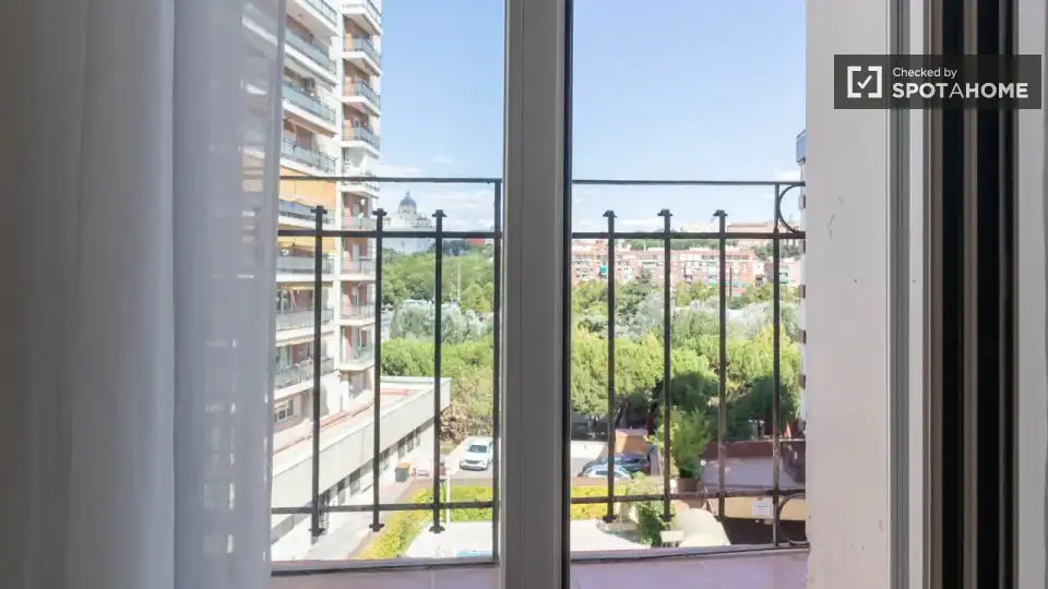 Terraza de Piso de alquiler en Madrid con Aire acondicionado, Calefacción y Amueblado