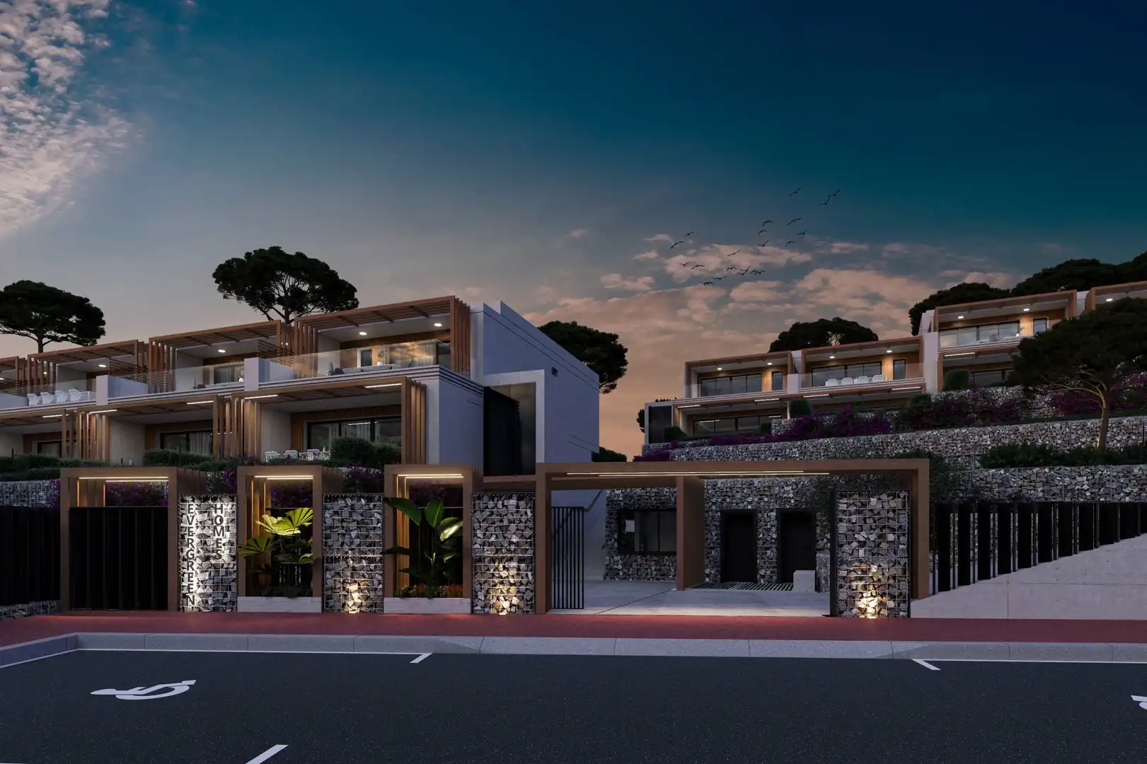 Vista exterior de Casa adosada en venda en Mijas amb Aire condicionat, Calefacció i Jardí privat