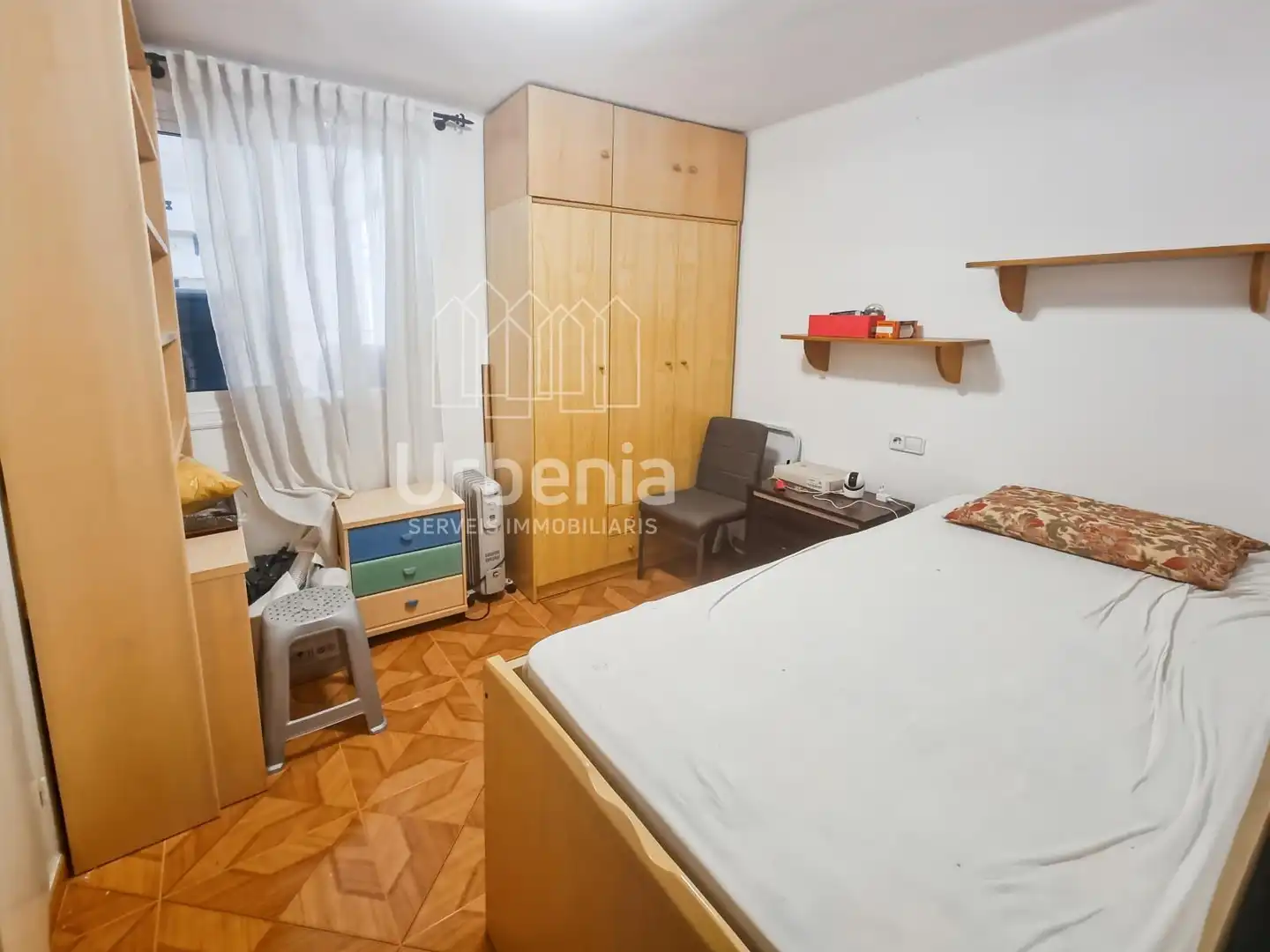 Bedroom of Flat for sale in Mataró  with Terrace and Furnished