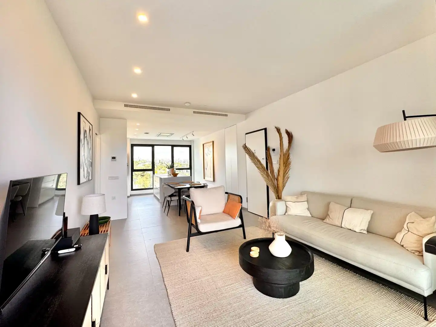 Sala de estar de Apartamento en venta en San Miguel de Salinas con Calefacción, Piscina y Amueblado