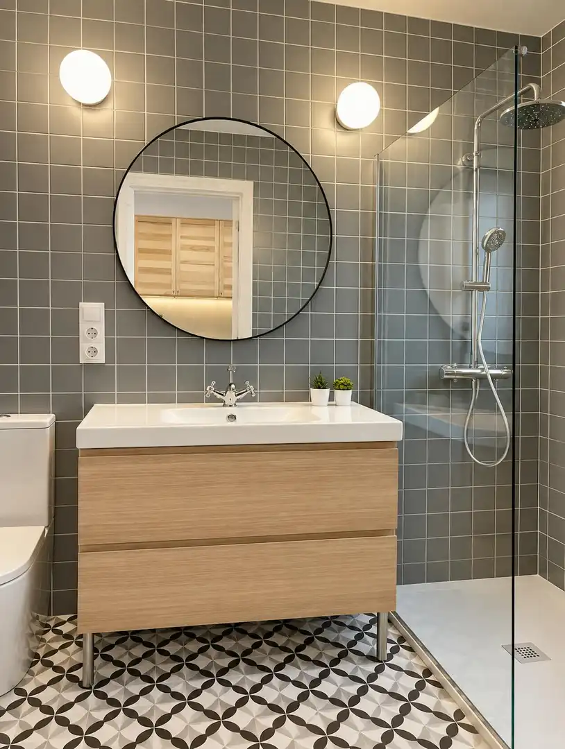Badezimmer von Wohnung zur Miete in Extramurs