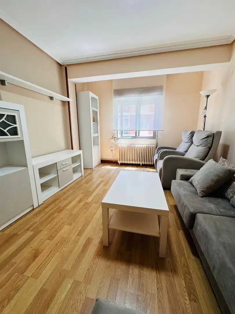 Living room of Flat for sale in Valladolid Capital  with Heating, Parquet flooring and Furnished