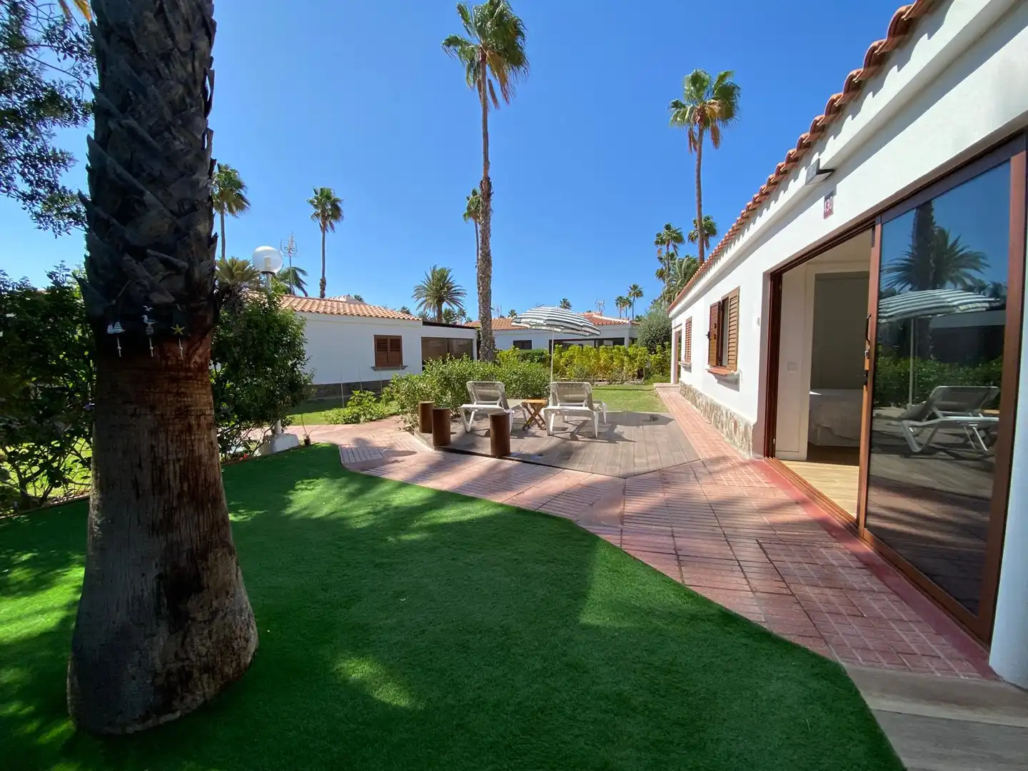Jardí de Casa o xalet en venda en San Bartolomé de Tirajana amb Aire condicionat, Terrassa i Moblat