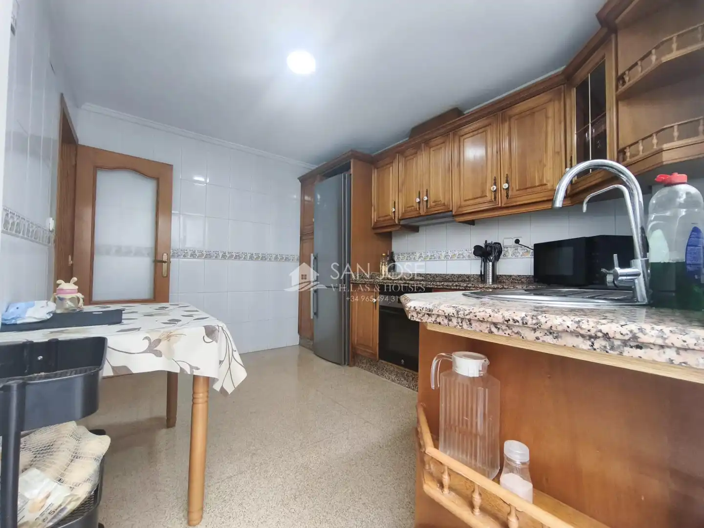 Cocina de Casa o chalet en venta en Aspe con Terraza, Trastero y Amueblado