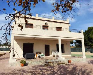 Vista exterior de Casa o xalet en venda en Elche / Elx amb Aire condicionat, Jardí privat i Terrassa