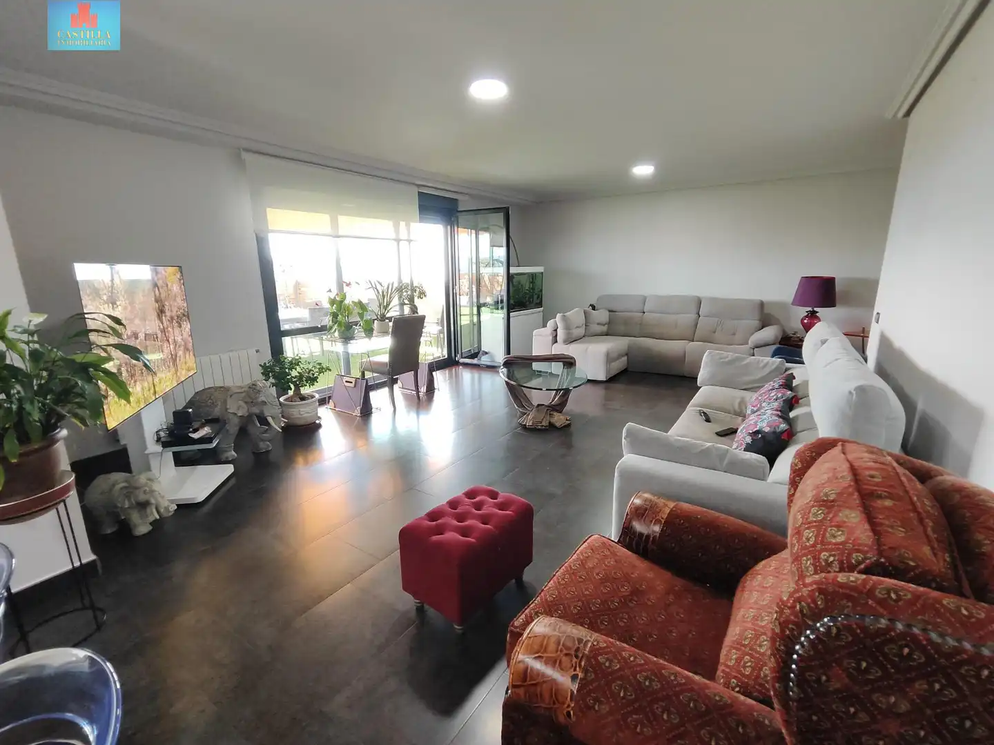 Sala de estar de Casa adosada en venta en Ávila con Aire acondicionado, Calefacción y Terraza