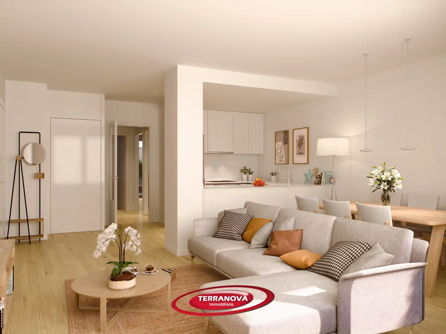 Sala de estar de Piso en venta en L'Ametlla del Vallès con Terraza