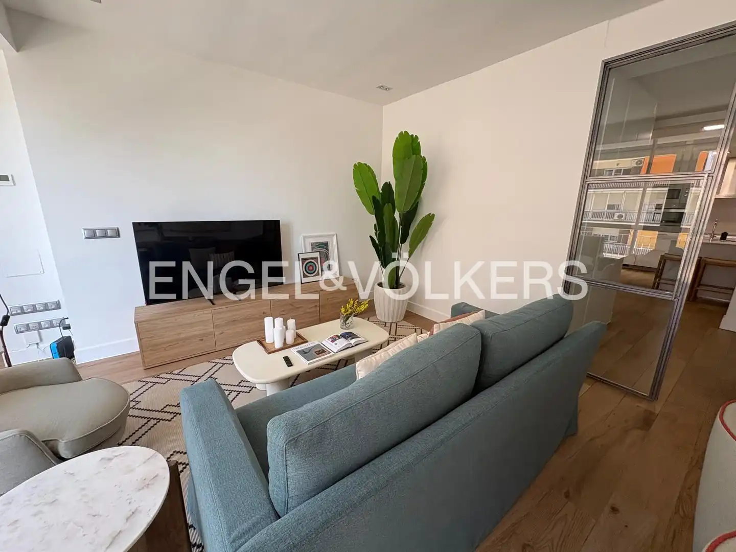 Wohnzimmer von Wohnung zur Miete in Madrid mit Klimaanlage und Heizung