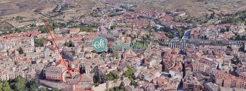 Vista exterior de Piso en venta en Segovia con Calefacción, Parquet y Terraza