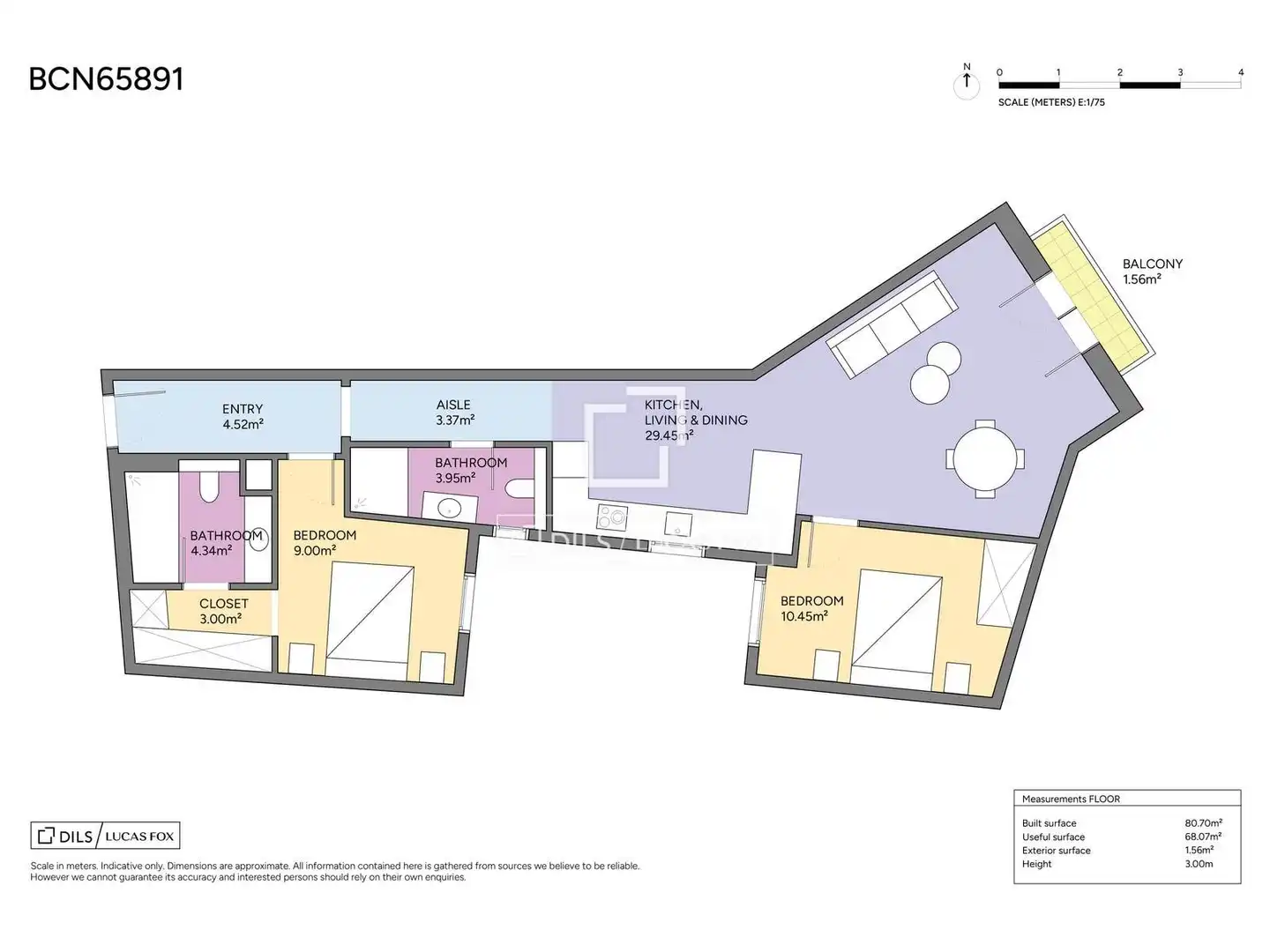Piso en venta en Barcelona con Aire acondicionado, Calefacción y Balcón