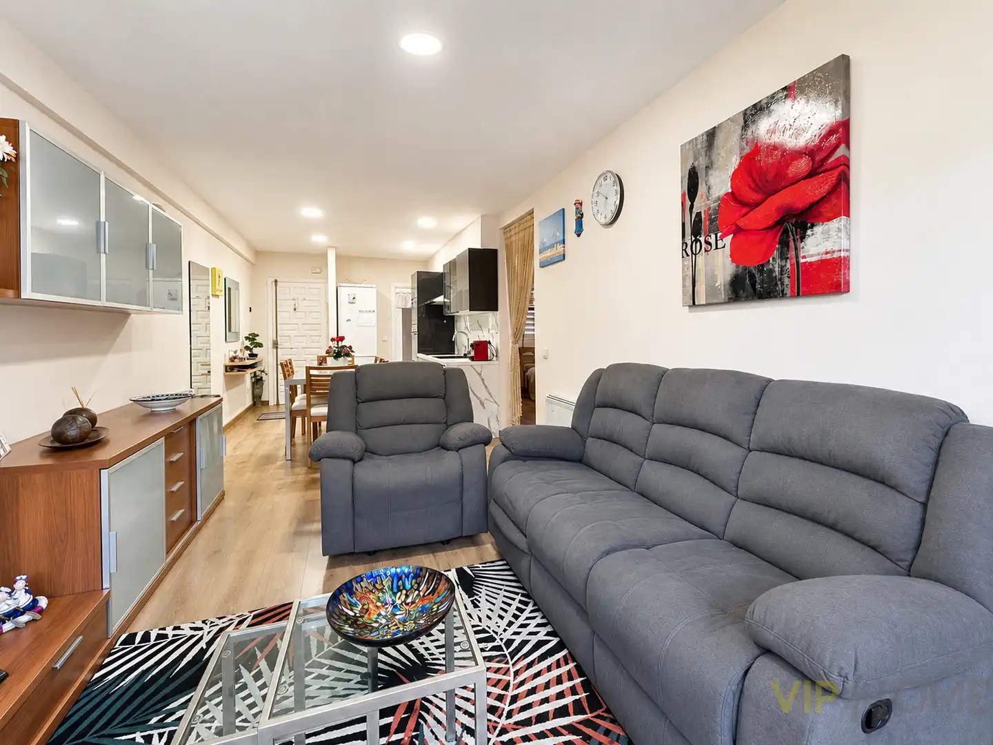 Wohnzimmer von Wohnung zum Verkauf in Castell d'Aro, Platja d'Aro i s'Agaró mit Klimaanlage, Heizung und Terrasse