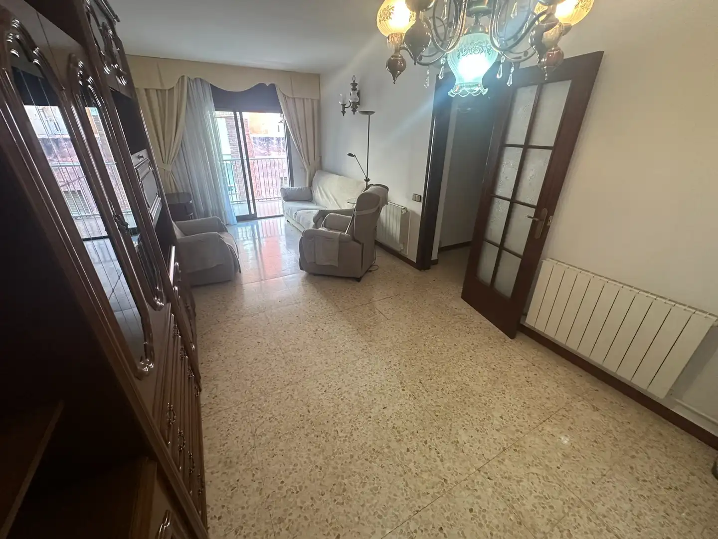 Sala d'estar de Pis en venda en Santa Coloma de Gramenet amb Aire condicionat, Calefacció i Balcó