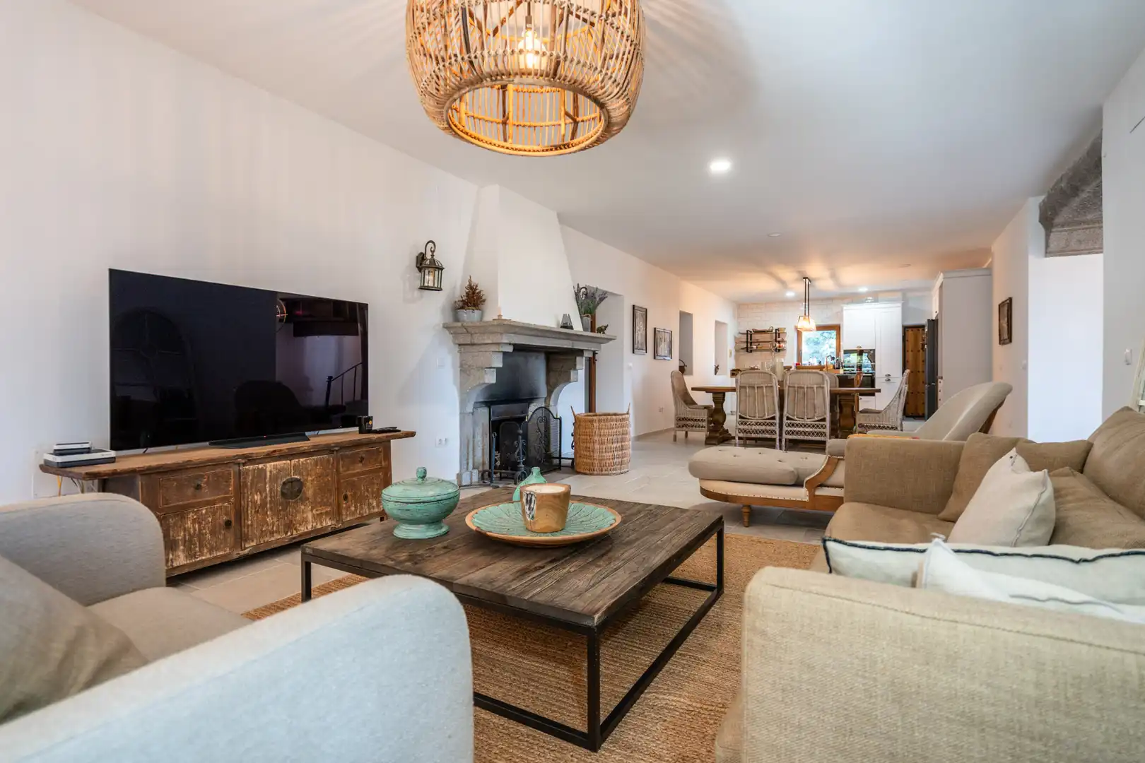 Sala de estar de Finca rústica en venta en Guadarrama con Aire acondicionado, Calefacción y Jardín privado