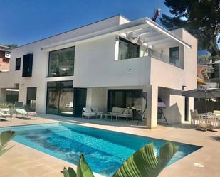 Exterior view of House or chalet to rent in Castelldefels  with Terrace and Swimming Pool