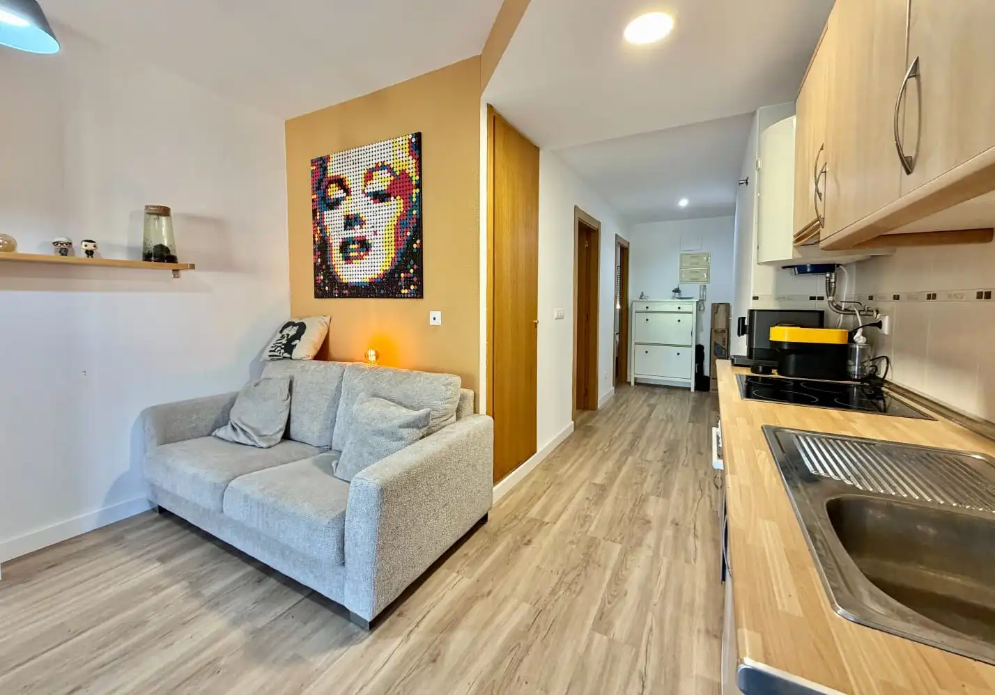 Wohnzimmer von Wohnung zum Verkauf in El Castell de Guadalest mit Klimaanlage und Balkon