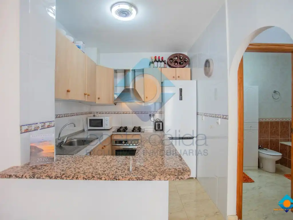 Kitchen of Flat for sale in Cartagena  with Air Conditioner, Private garden and Terrace