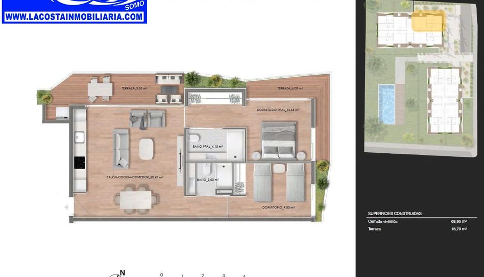 Photo 1 from new construction home in Flat for sale in Calle Isla de Mouro, 9, Somo, Cantabria