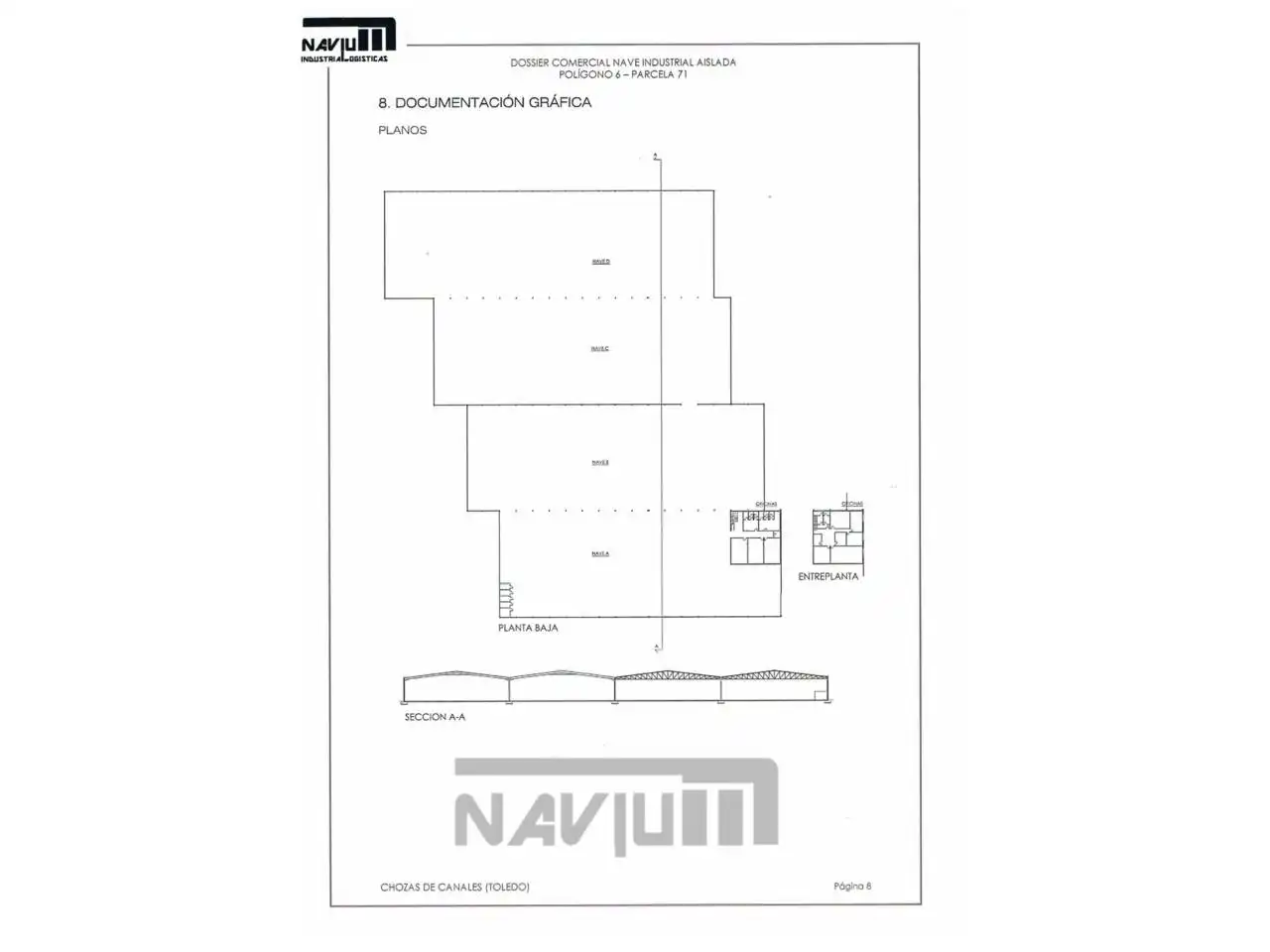 Nau industrial de lloguer en Chozas de Canales