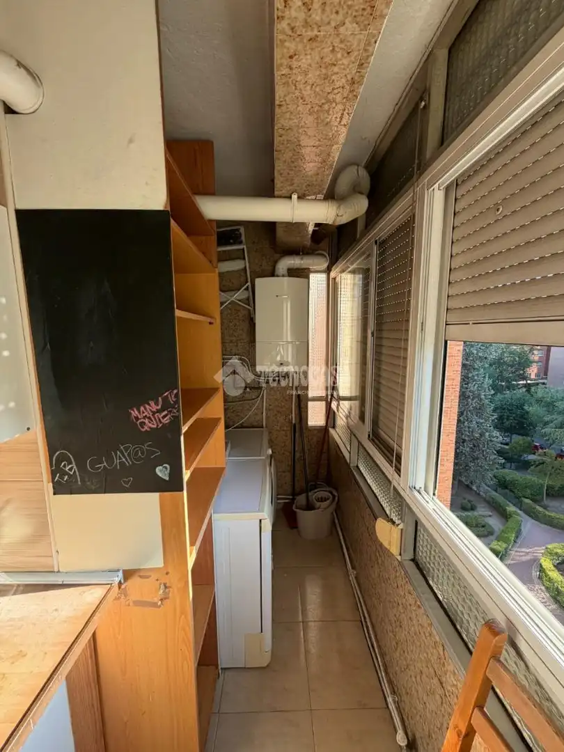 Balcony of Flat for sale in Madrid  with Air Conditioner, Heating and Terrace