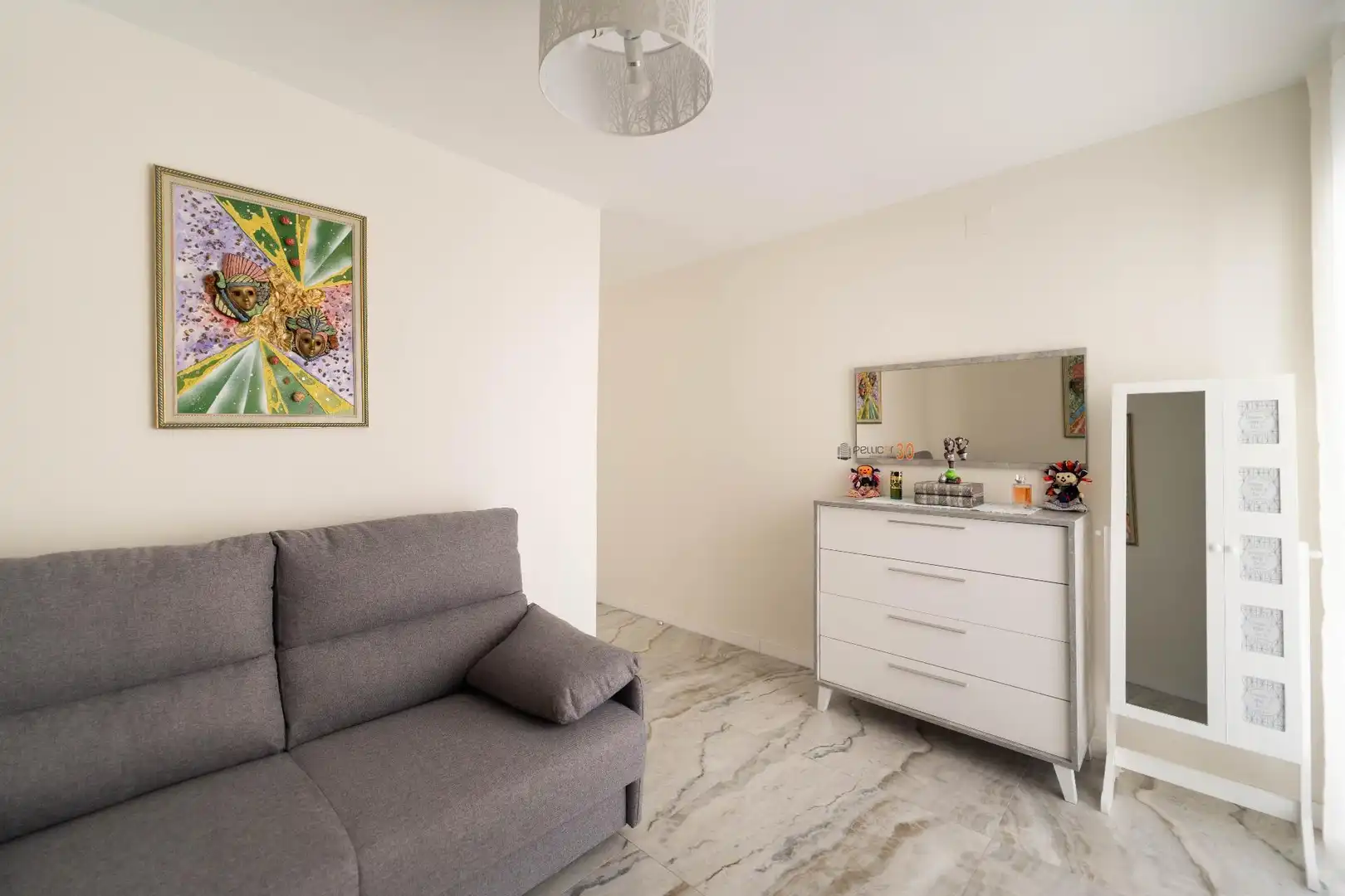 Sala de estar de Piso en venta en Benidorm con Aire acondicionado, Terraza y Amueblado
