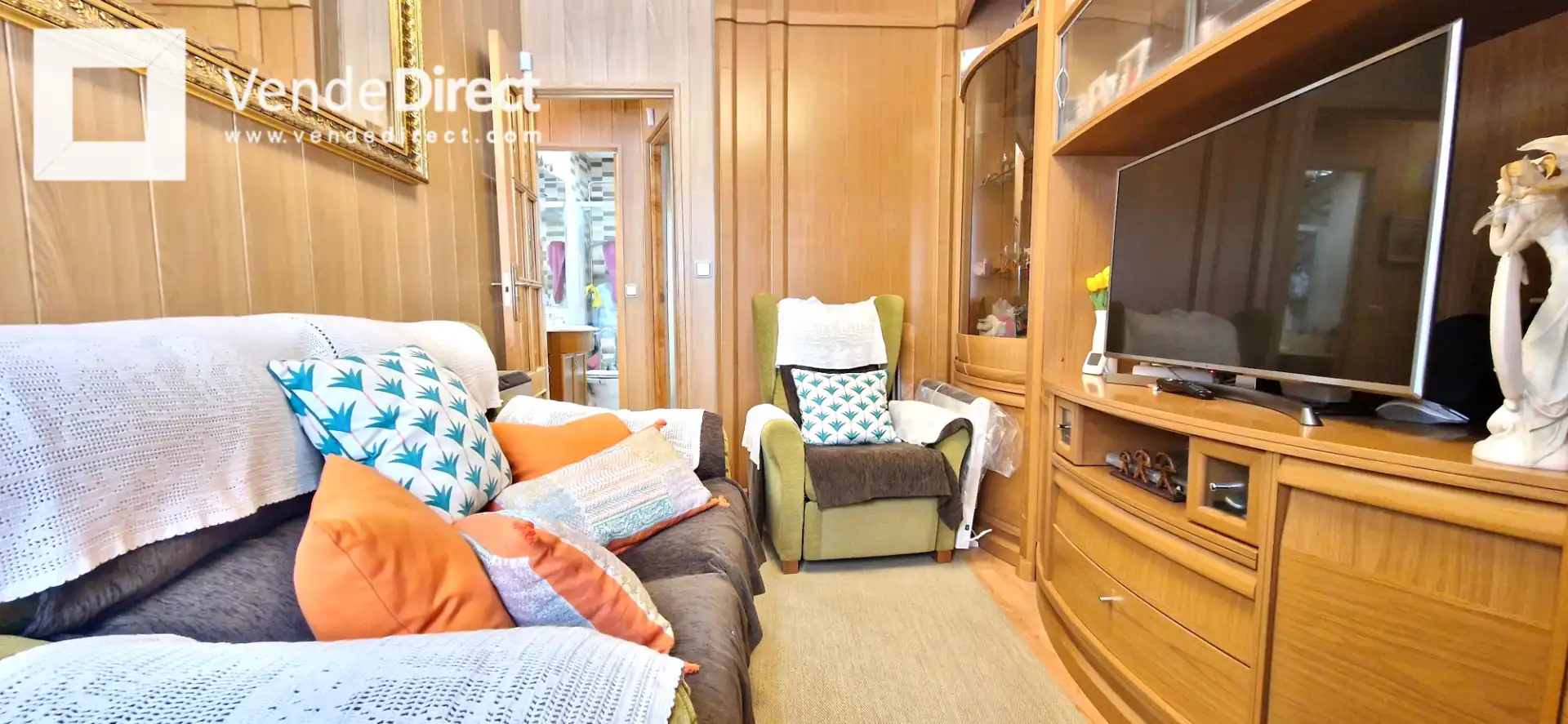 Sala de estar de Piso en venta en Madrid con Calefacción, Parquet y Horno