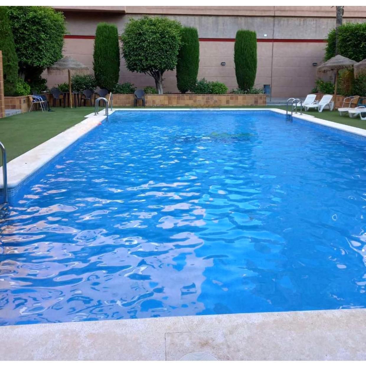 Swimming pool of Flat for sale in Alicante / Alacant  with Air Conditioner, Parquet flooring and Terrace