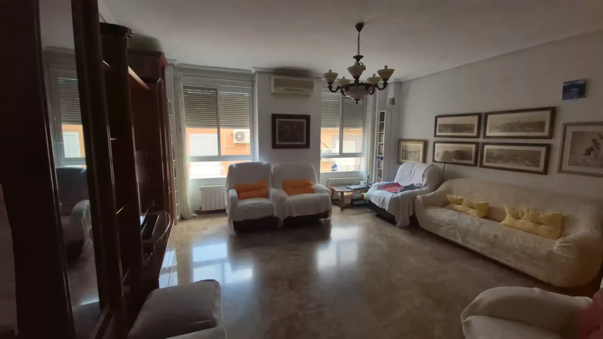 Sala de estar de Casa adosada en venta en Alcantarilla con Terraza, Trastero y Amueblado