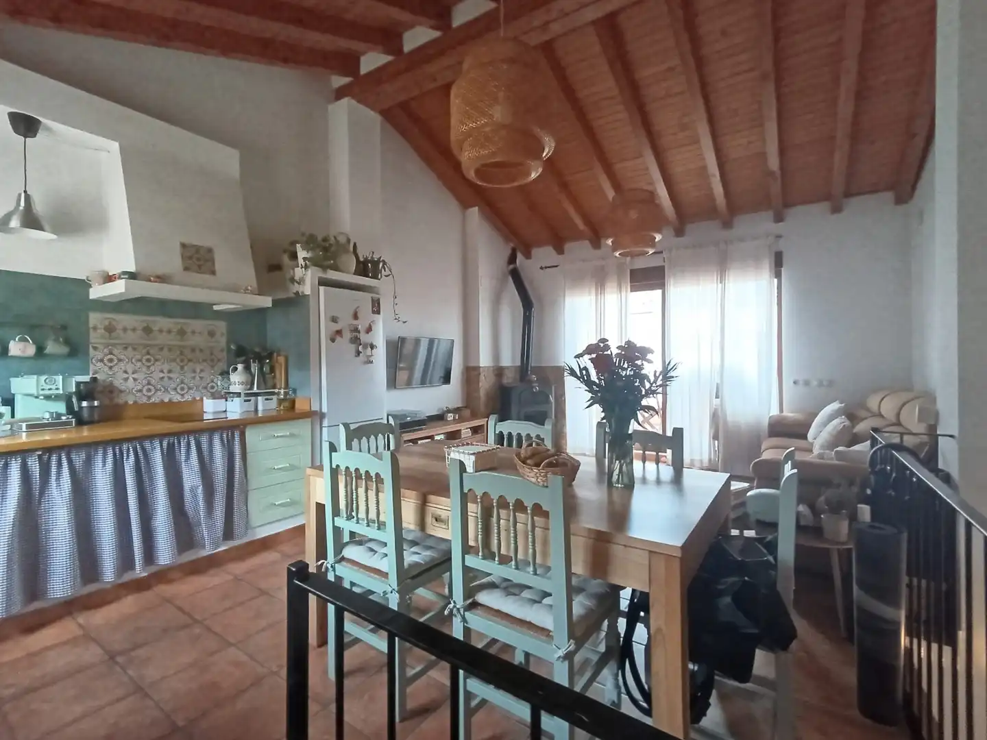 Esszimmer von Haus oder Chalet zum Verkauf in Relleu mit Terrasse