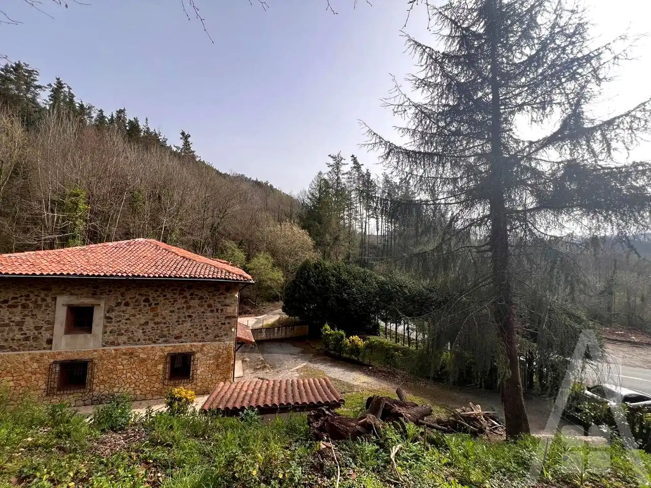 Vista exterior de Casa o xalet en venda en Munitibar-Arbatzegi Gerrikaitz amb Calefacció, Jardí privat i Terrassa