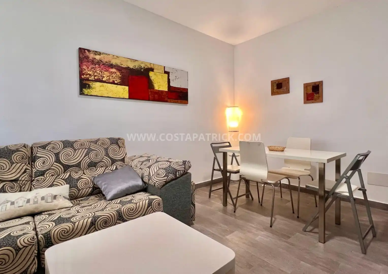 Sala de estar de Casa adosada de alquiler en Los Alcázares con Aire acondicionado, Calefacción y Jardín privado