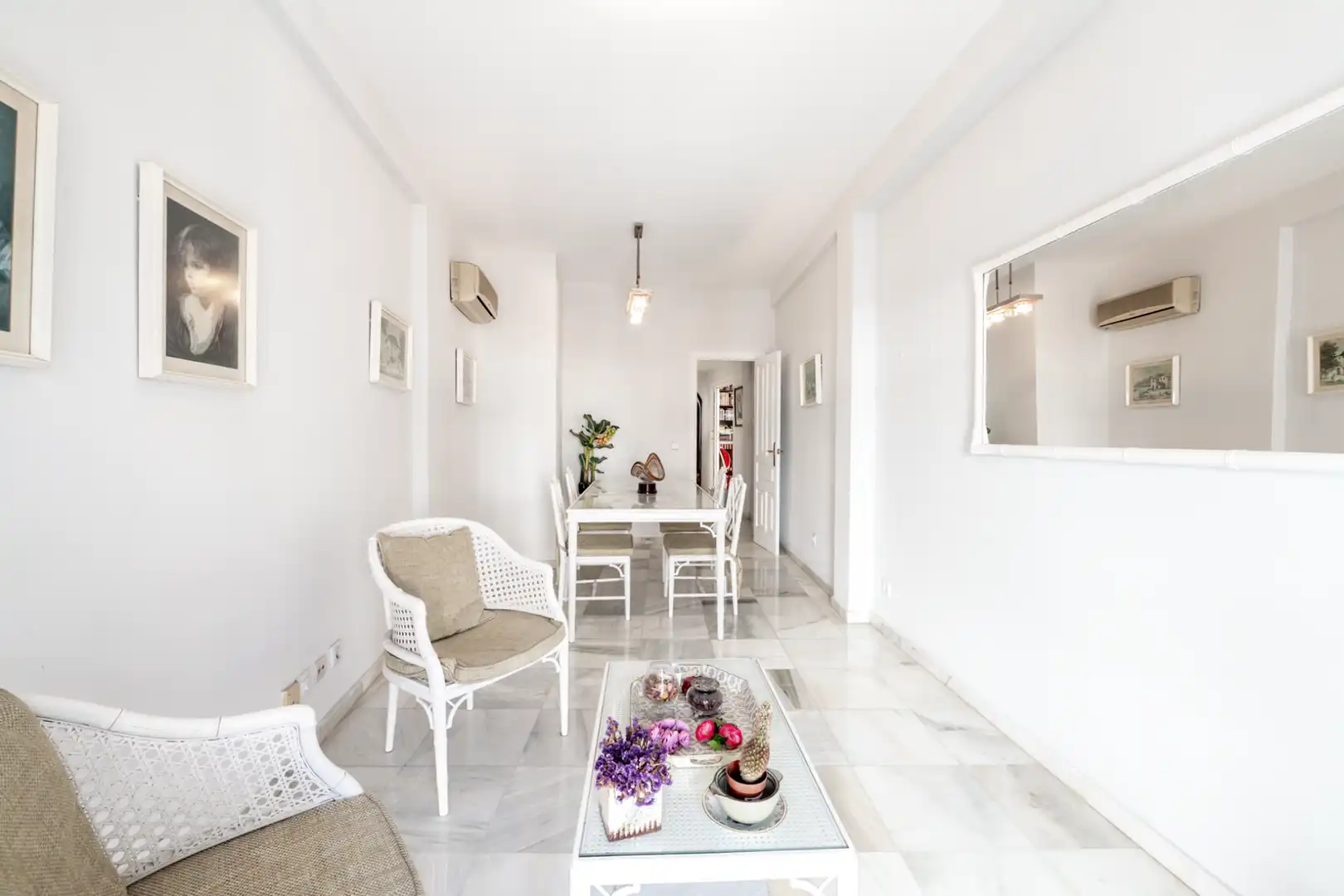 Dining room of Apartments for sale in Marbella  with Air Conditioner, Terrace and Furnished