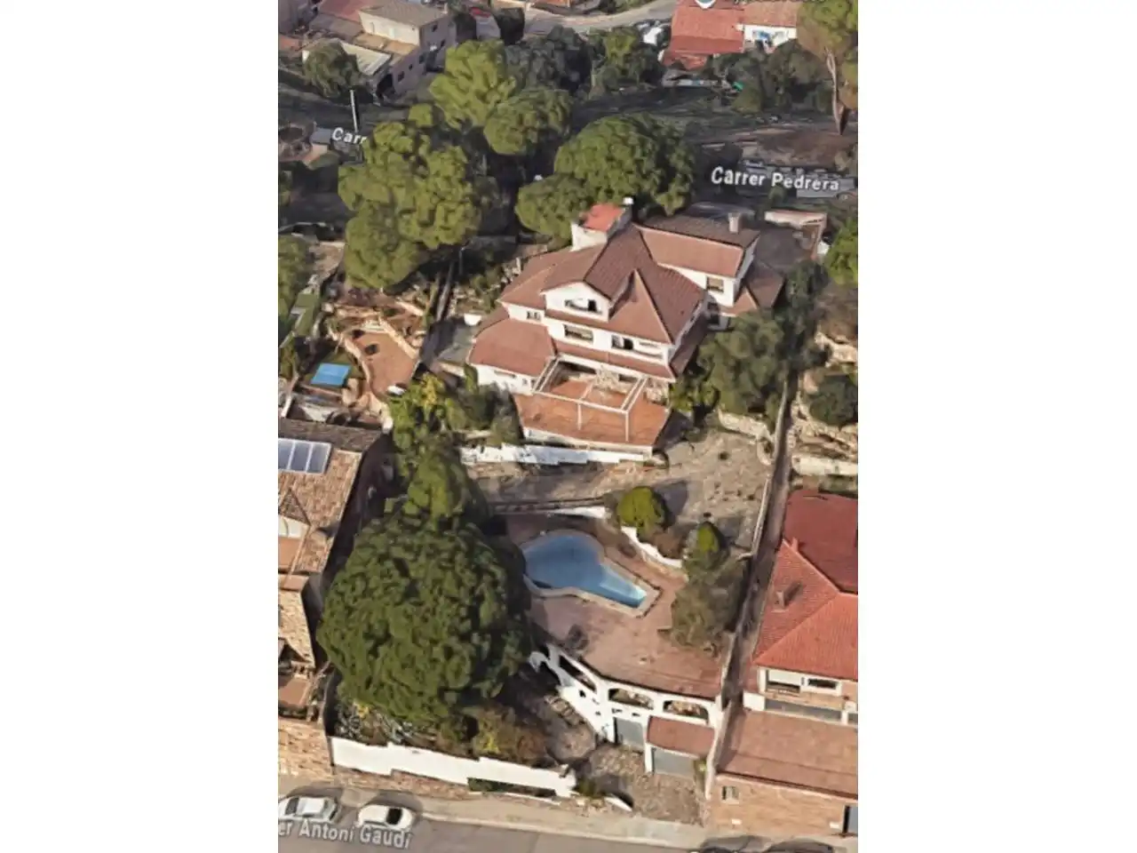 Vista exterior de Casa o chalet en venta en Sant Fost de Campsentelles con Jardín privado, Terraza y Piscina