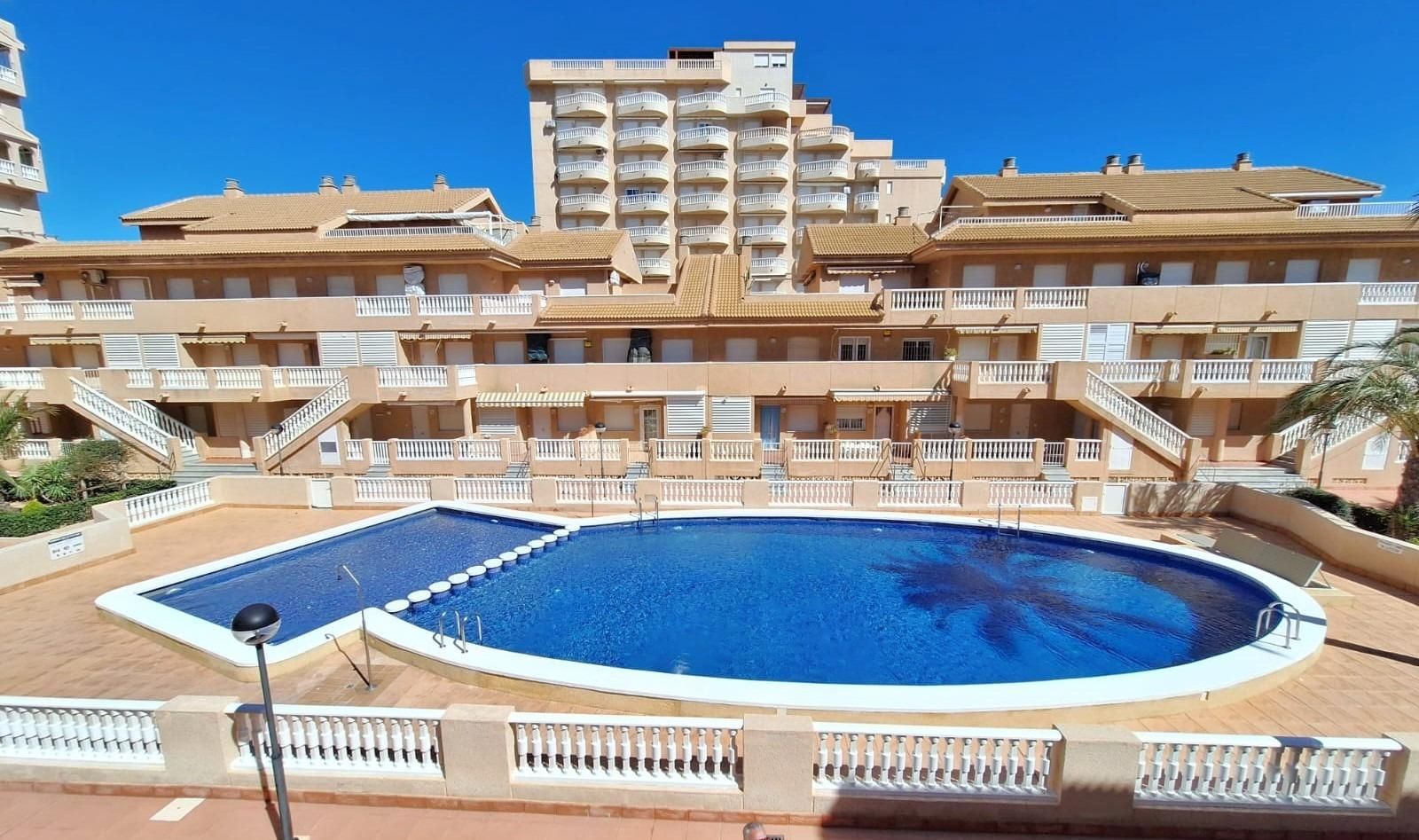 Exterior view of Single-family semi-detached for sale in La Manga del Mar Menor  with Air Conditioner, Heating and Storage room