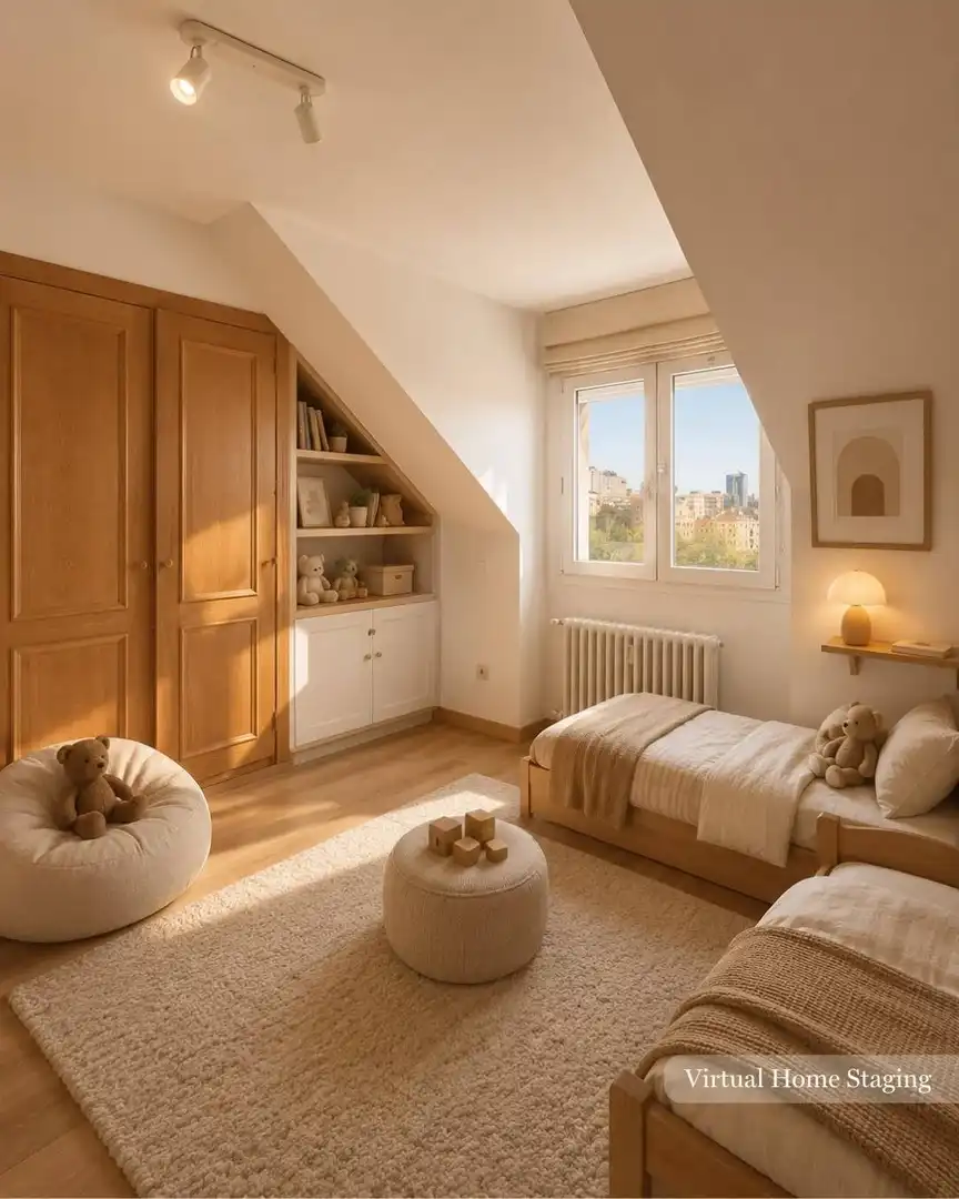 Habitación de Ático de alquiler en Madrid con Aire acondicionado, Calefacción y Terraza