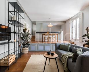 Living room of Apartment to rent in  Madrid Capital  with Air Conditioner