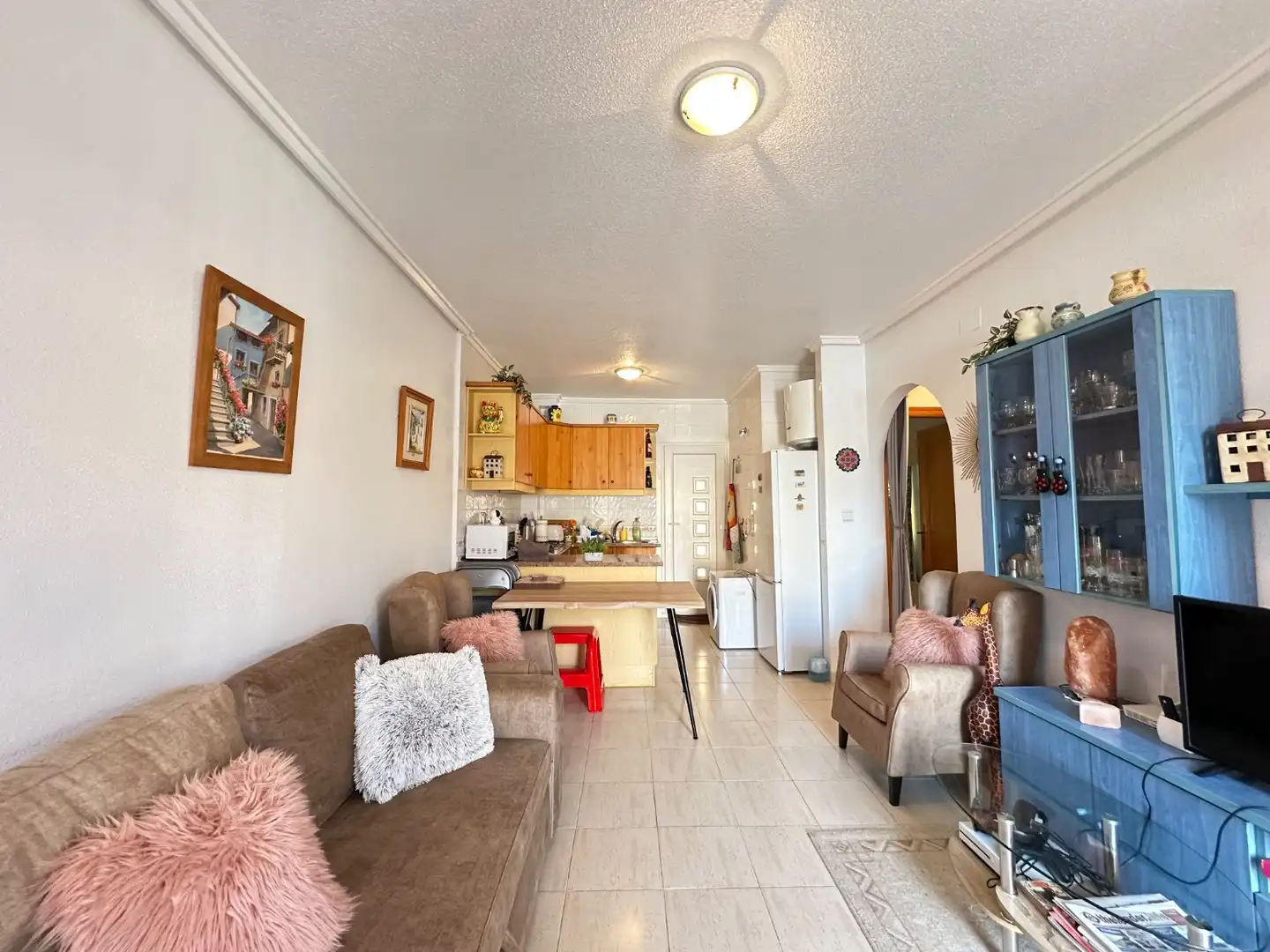 Sala d'estar de Apartament en venda en Orihuela amb Aire condicionat, Moblat i Internet
