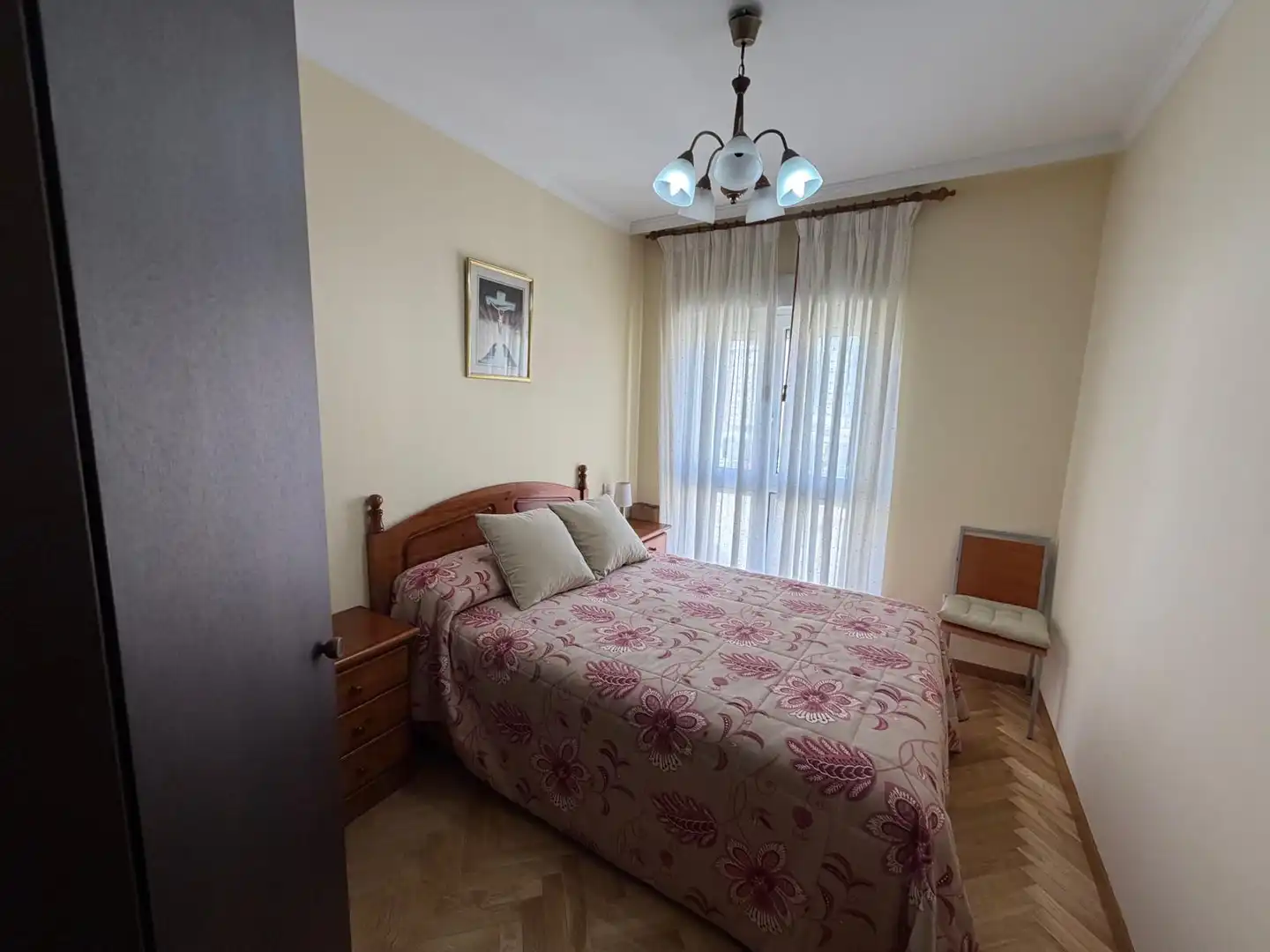 Schlafzimmer von Wohnung zur Miete in Lugo mit Heizung, Parkett und Abstellraum