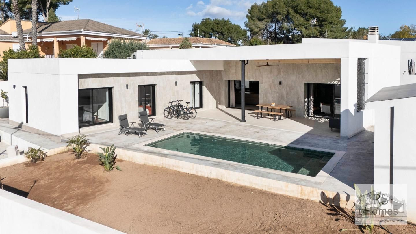 Terrasse von Haus oder Chalet zur Miete in L'Eliana mit Klimaanlage, Privatgarten und Terrasse