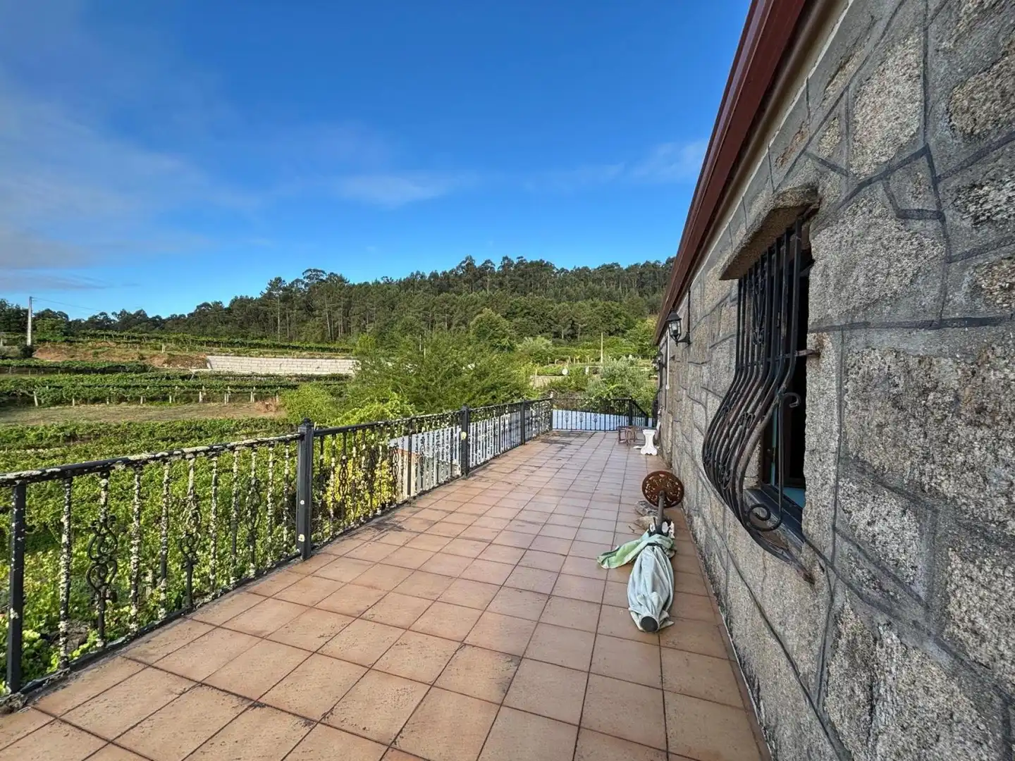 Terraza de Finca rústica en venta en Arbo con Calefacción