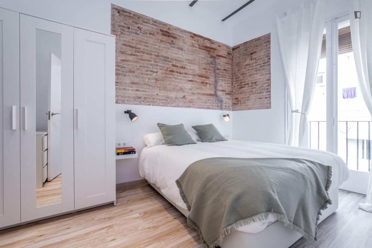 Bedroom of Apartment to rent in  Barcelona Capital  with Air Conditioner, Heating and Furnished