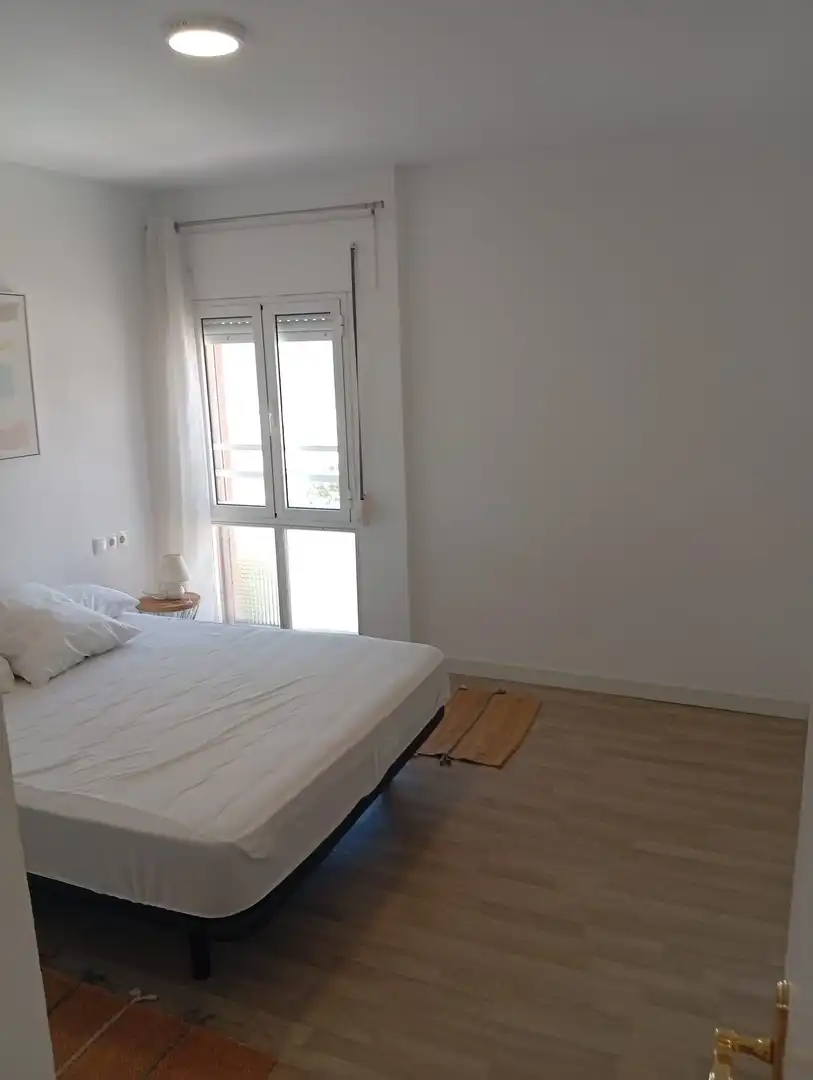 Bedroom of Flat for rent in Málaga  with Air Conditioner, Terrace and Furnished