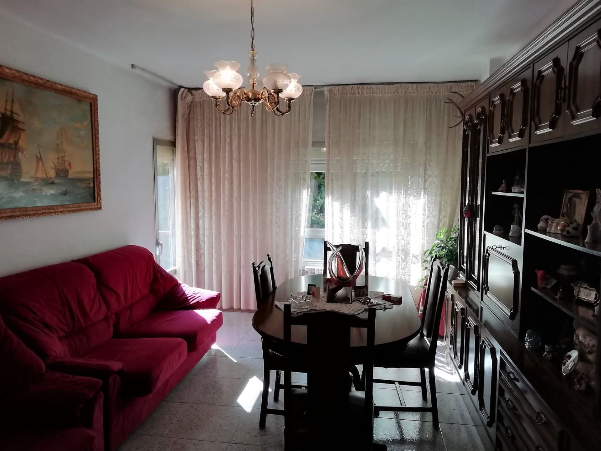 Dining room of Flat to rent in  Lleida Capital  with Heating, Terrace and Furnished