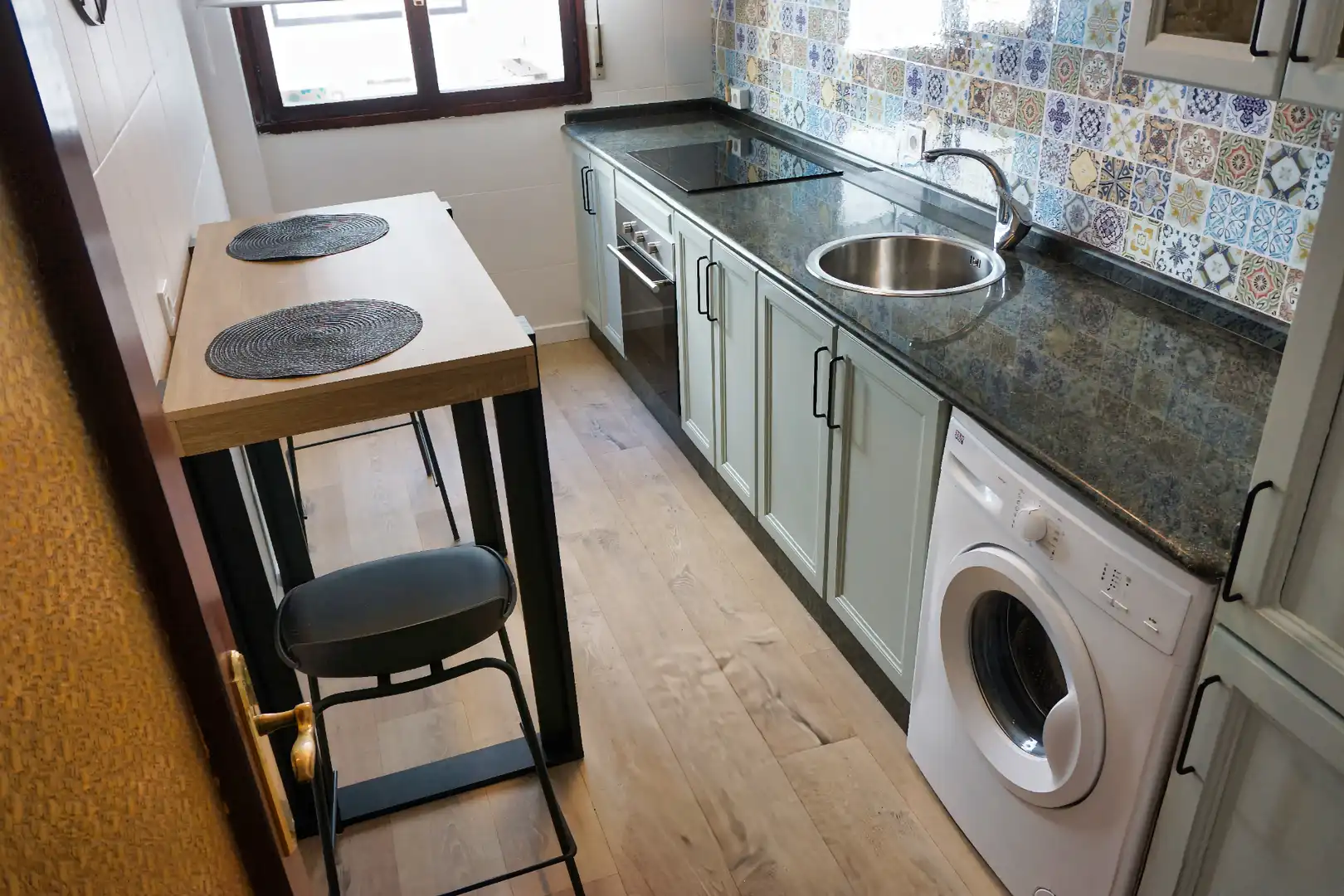 Kitchen of Flat for sale in Corvera de Asturias  with Parquet flooring, Storage room and Furnished