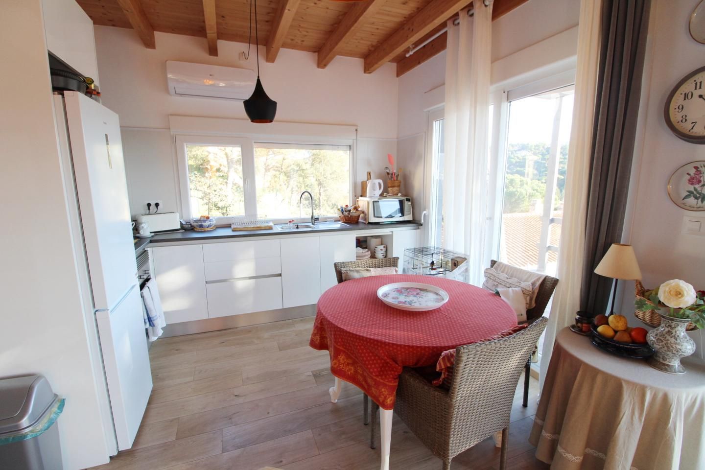 Cuina de Casa o xalet en venda en Lloret de Mar amb Aire condicionat, Jardí privat i Terrassa